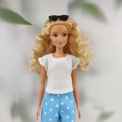 barbie doll clothes white blouse