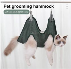 pet grooming hammock cat dog grooming nail cutting anti scratch bite bath trimming restraint bag hanging pet supplies