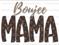 louis vuitton boujee mama png digital download sublimation high quality file