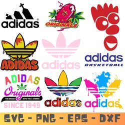 adidas logo svg - fashion brand svg - png - luxury fashion brands logos svg - adidas t-shirt - instant download file.