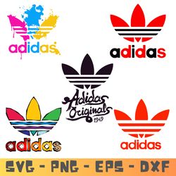 adidas logo svg - fashion brand svg - png - adidas fashion brands logos svg - adidas t-shirt - instant download file.