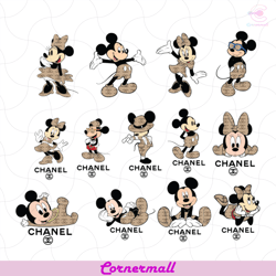 chanel mickey minnie logo svg, chanel logo svg, chanel mickey svg, chanel minnie svg