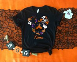 personalized disney halloween shirt, custom halloween shirt, disney shirt, halloween family shirts