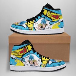 gogeta high canvas shoes for fan, women and men, dragon ball z high canvas shoes, dragon ball gogeta sneakers