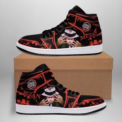 lord muzan high canvas shoes for fan, women and men, demon slayer high canvas shoes, lord muzan sneaker, lord muzan