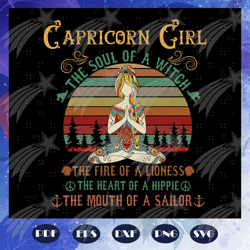 capricorn girl svg, capricorn for girls svg, girl capricorn svg, capricorn svg, birthday for silhouette, files for cricu