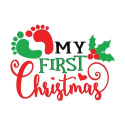 christmas svg, baby christmas svg, first christmas svg