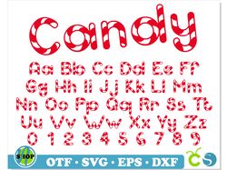candy cane font otf, candy cane font svg cricut, candy font svg, christmas font svg, candy letters svg, christmas svg