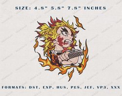 demon slayer  anime embroidery designs, anime embroidery files, machine embroidery files, embroidery pattern