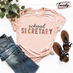 secretary shirt women, school secretary gift, school staff shirt, administrative assistant shirt, front office ladies sh