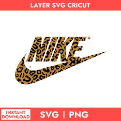 Nike Leopard Logo Svg, Nike Svg, Leopard Svg, Fashion Brand Logo Svg, Png Digital File