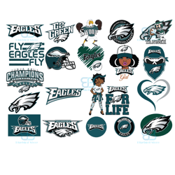 philadelphia eagles bundle svg, sport svg, philadelphia eagles svg, eagles logo