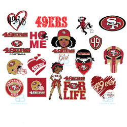 san francisco 49ers bundle svg, sport svg, san francisco svg, 49ers logo svg, fo