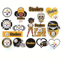 pittsburgh steelers bundle svg, sport svg, pittsburgh steelers svg, steelers log