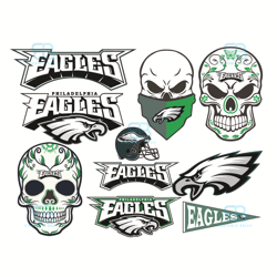 philadelphia eagles bundle logo svg, sport svg, philadelphia eagles svg, bundle