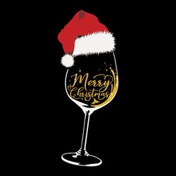 Best Christmas Wine Glass Shirt PNG File Xmas Santa Hat for Digital Prints DTG Printing Sublimation PNG Designs Download