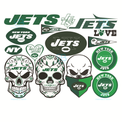 new york jets bundle logo svg, sport svg, jets team svg, bundle logo svg, jets l