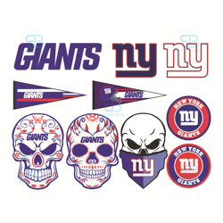 new york giants bundle logo svg, sport svg, giants svg, bundle logo svg, giants