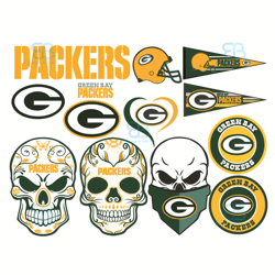 green bay parkers bundle logo svg, sport svg, parkers svg, bundle logo svg, park