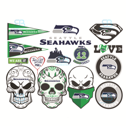 seattle seahawks bundle logo svg, sport svg, tseattle seahawks svg, bundle logo