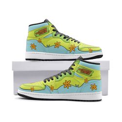 the mystery machine scooby doo jd1 shoes, the mystery machine scooby doo jordan 1 shoes, the mystery machine scooby doo