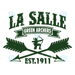 la salle green archers svg, sport svg, archers svg, baseball svg, football svg,