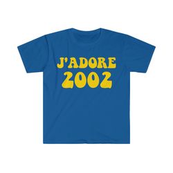 jadore 2002 baby tee, y2k aesthetic crop top 2000s