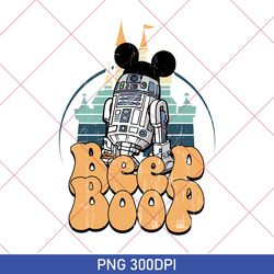 beep boop r2d2 mickey png, r2d2 star wars png, disney star wars droid png, disneyworld png, disney gift, may the fourth