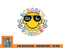 Last Day Of School Graduation Groovy Schools Out For Summer png, digital download copy