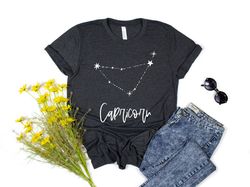 capricorn t-shirt , capricorn shirt for capricorn girl, capricorn shirts with capricorn zodiac sign, capricorn horoscope