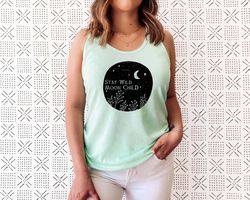 stay wild moon child tank, moon tank, moon bohemian tee, gift for moon lover, sun and moon top, moon tank, women top