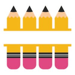 pencil svg, png, jpg files. digital download