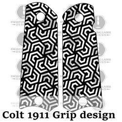 engraving laser designs colt1911 gripper design