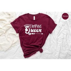 camping queen shirt, camping shirt, camping gifts, camping life shirt, camping park shirt, nature lover gift, hiking shi