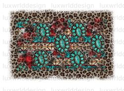 aztec turquoise gemstone leopard background png  w