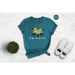 minions friends t-shirt, minions family shirt, minions birthday tee, cute cartoon gift, minions group shirt