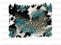 cowhide gemstone turquoise leopard background png