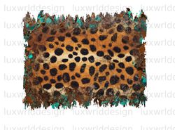 leopard turquoise background png  western backgrou