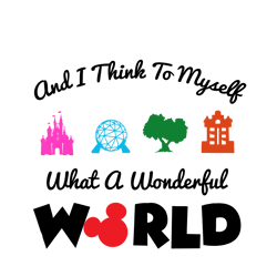 disney what a wonderful world svg, disney svg