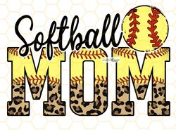 softball mom png  softball clipart  softball mama