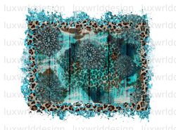 turquoise gemstone leopard background png  western
