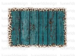 turquoise wood leopard background png  western bac