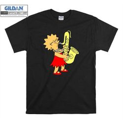 the simpsons lisa simpson saxophone t shirt hoodie tote bag hoody t-shirt tshirt s-m-l-xl-xxl-3xl-4xl-5xl oversized men