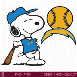 los angeles chargers snoopy svg, sport svg, la chargers, chargers svg, chargers