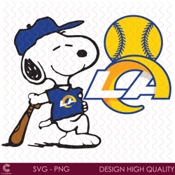 los angeles rams snoopy svg, sport svg, los angeles rams, rams svg, rams snoopy