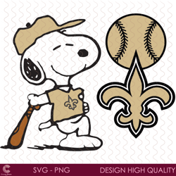 new orleans saints snoopy svg, sport svg, new orleans saints, saints svg, saints