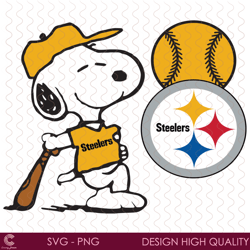 pittsburgh steelers snoopy svg, sport svg, pittsburgh steelers, steelers svg, st