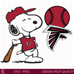 atlanta falcons snoopy svg, sport svg, atlanta falcons, falcons svg, falcons sno