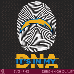 its in my dna los angeles chargers svg, sport svg, los angeles chargers svg, la