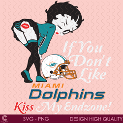 if you dont like dolphins kiss my endzone svg, sport svg, miami dolphins, dolphi